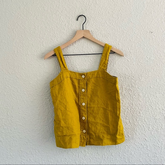 Everlane Tops - Everlane The Linen Picnic Top in Yeloow